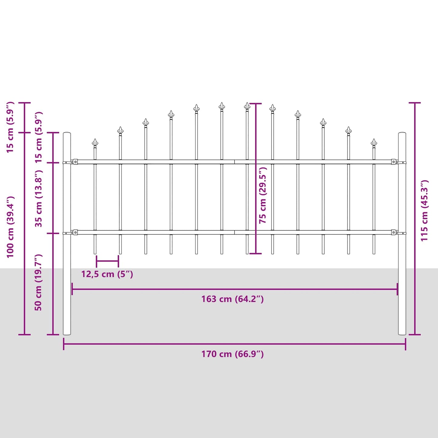 Garden Fence Woerden Grey