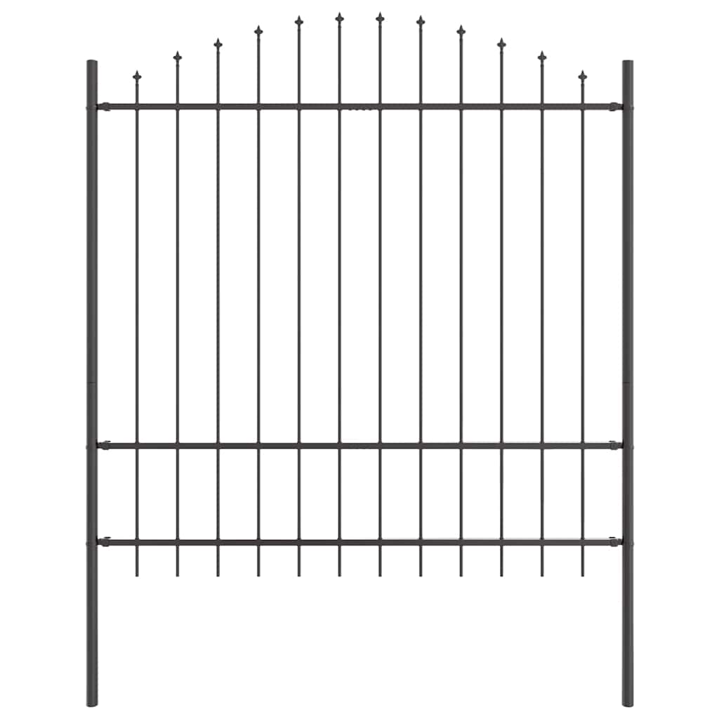 Garden Fence Woerden Grey 170 x 215 cm Powder-Coated Steel