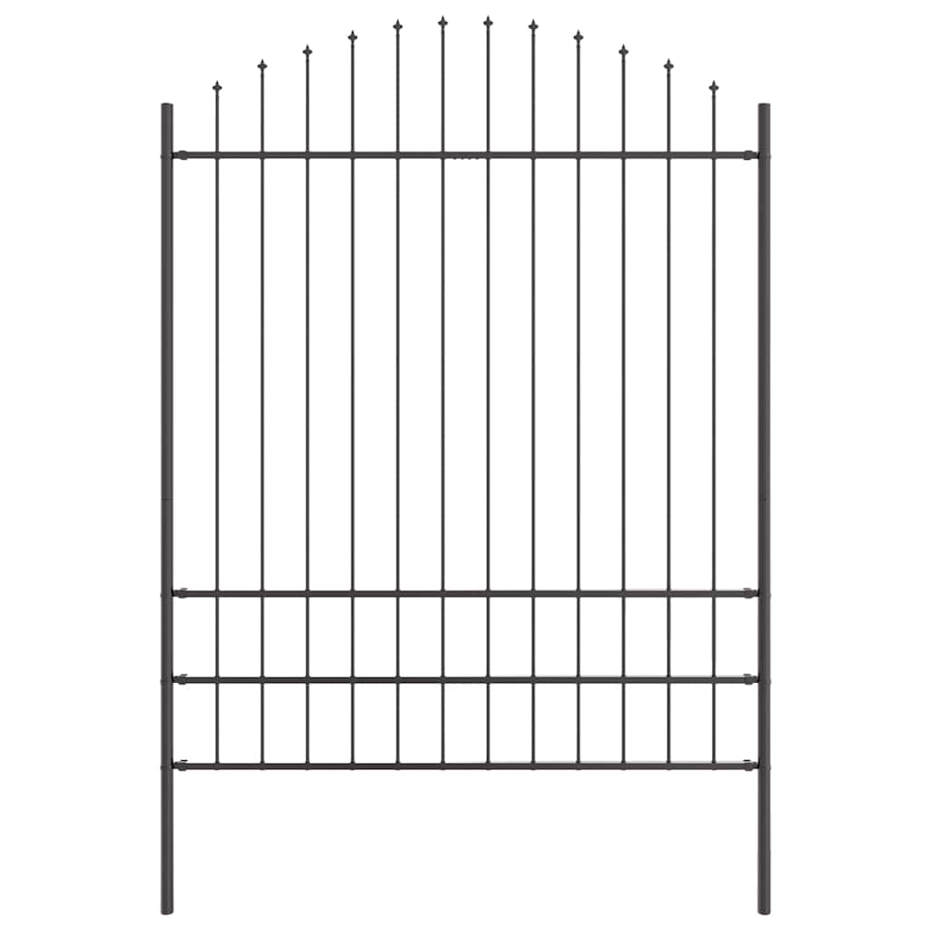 Garden Fence Woerden Grey 170 x 225 cm Powder-Coated Steel