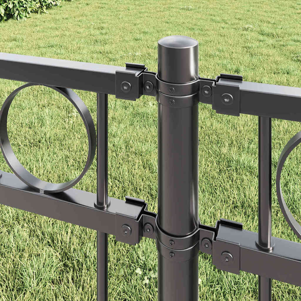 Fence Element ASSEN Grey 170 x 170 cm Steel