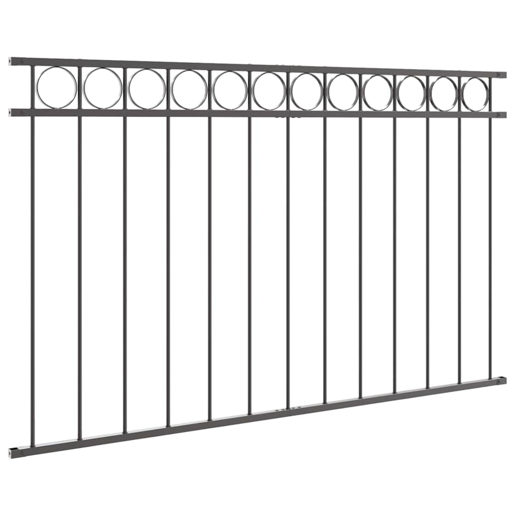Fence Element ASSEN Grey 170 x 80 cm Steel