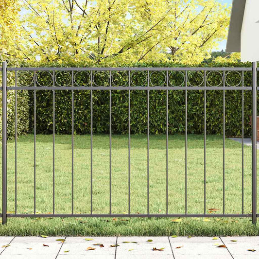 Fence Element ASSEN Grey 170 x 100 cm Steel
