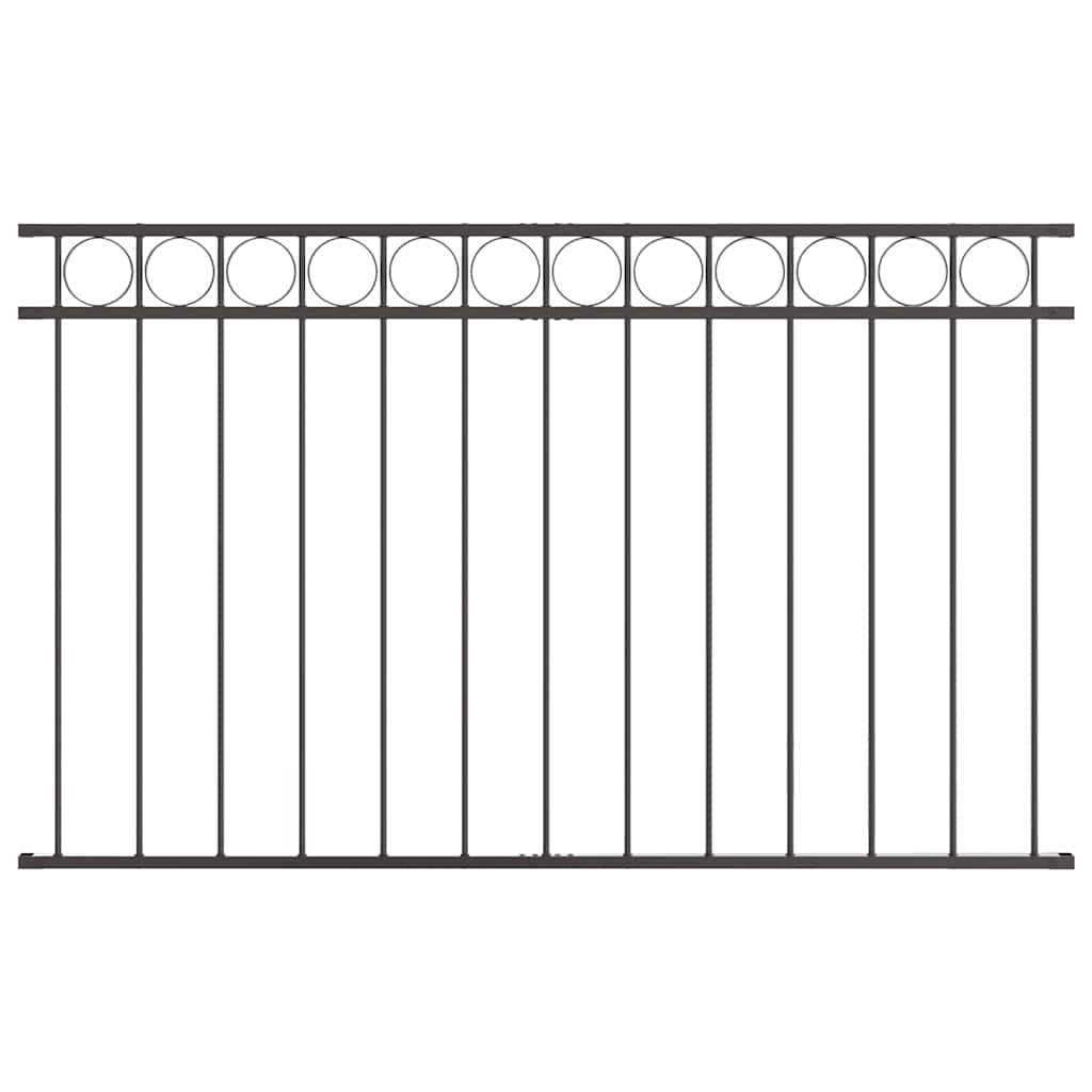Fence Element ASSEN Grey 170 x 100 cm Steel