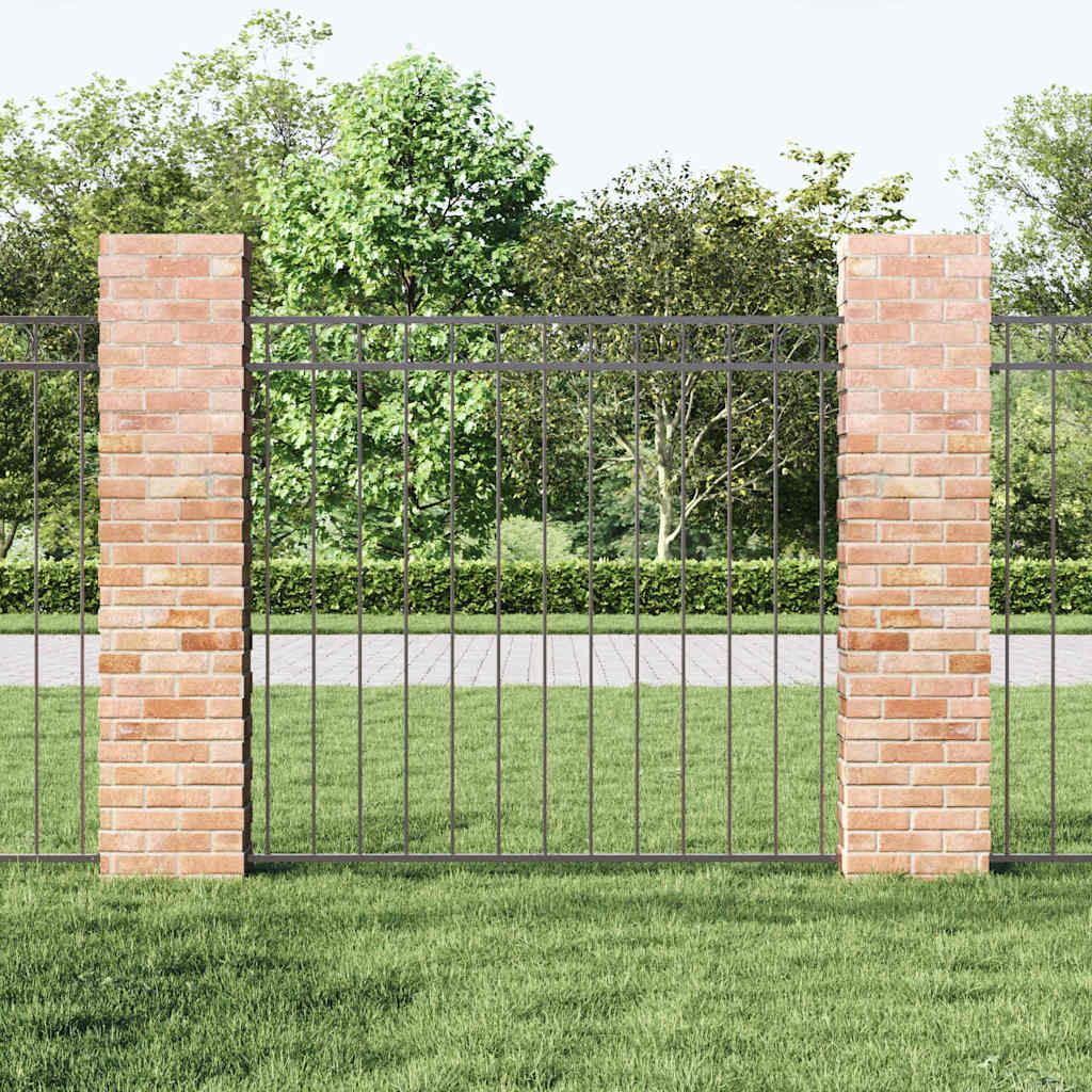 Fence Element ASSEN Grey 170 x 120 cm Steel