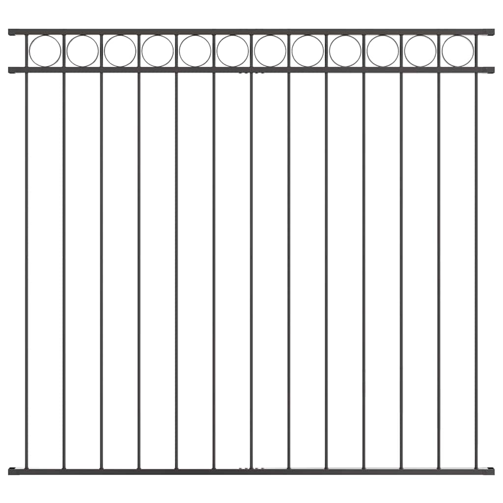Fence Element ASSEN Grey 170 x 120 cm Steel