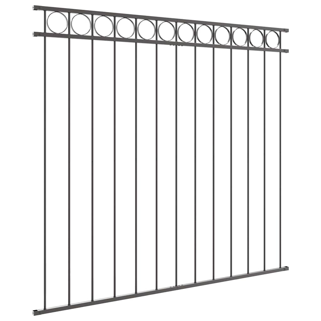 Fence Element ASSEN Grey 170 x 120 cm Steel