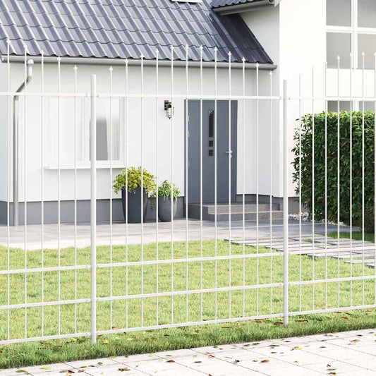 Garden Fence Woerden White 170 x 225 cm Powder-Coated Steel