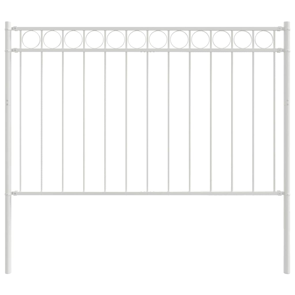 Fence Element ASSEN White 170 x 150 cm Steel