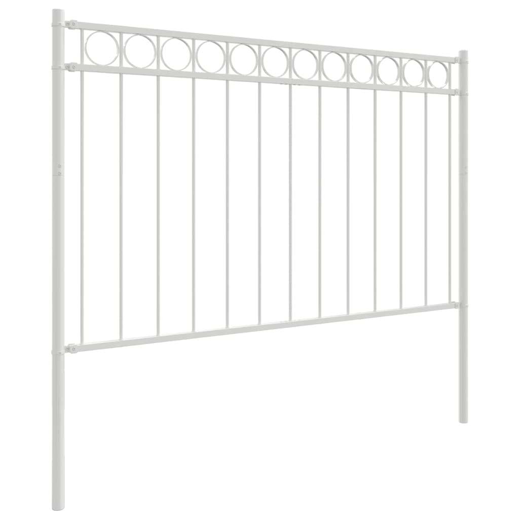 Fence Element ASSEN White 170 x 150 cm Steel