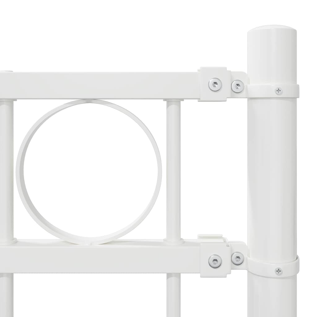 Fence Element ASSEN White 170 x 170 cm Steel