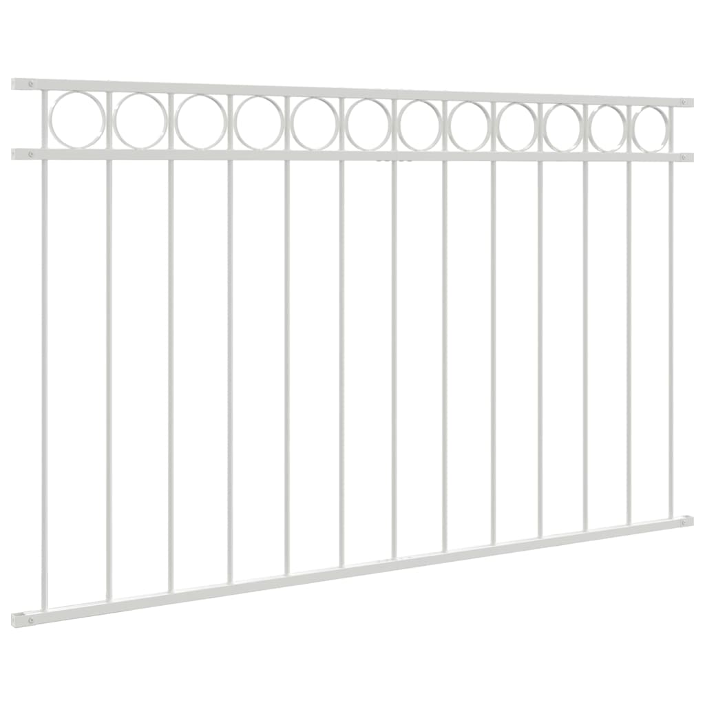 Fence Element ASSEN White 170 x 100 cm Steel