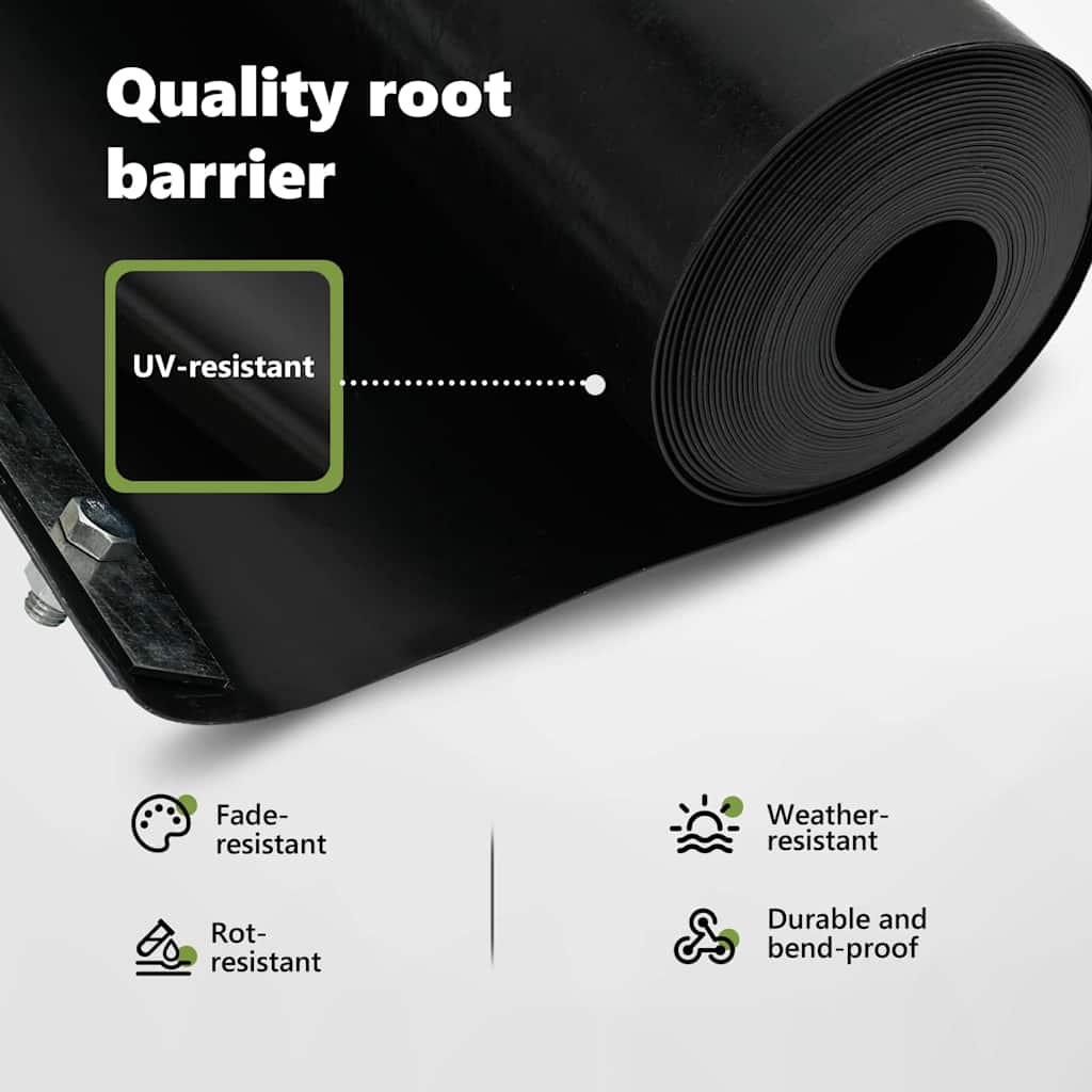 Root Barrier Black 0.7 x 10 m Polyethylene