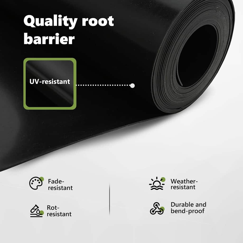 Root Barrier Black 0.7 x 10 m Polyethylene