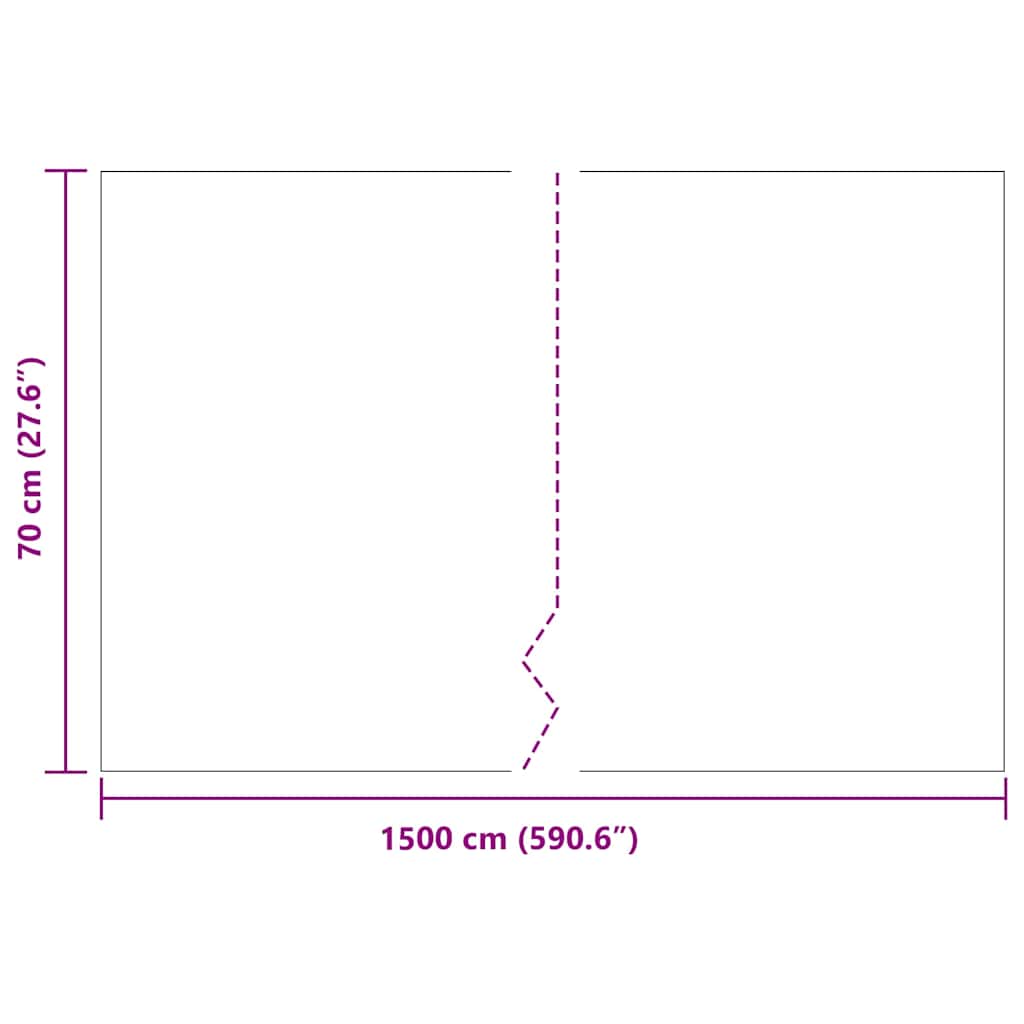 Root Barrier Black 0.7 x 15 m Polyethylene