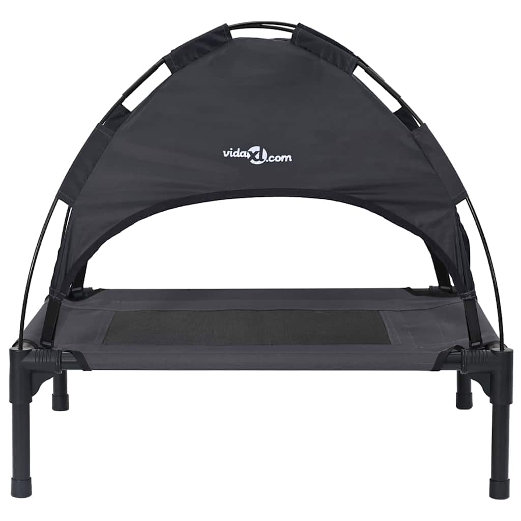 Dog Bed Folding Manual Black 62 x 48 x 61 cm Steel