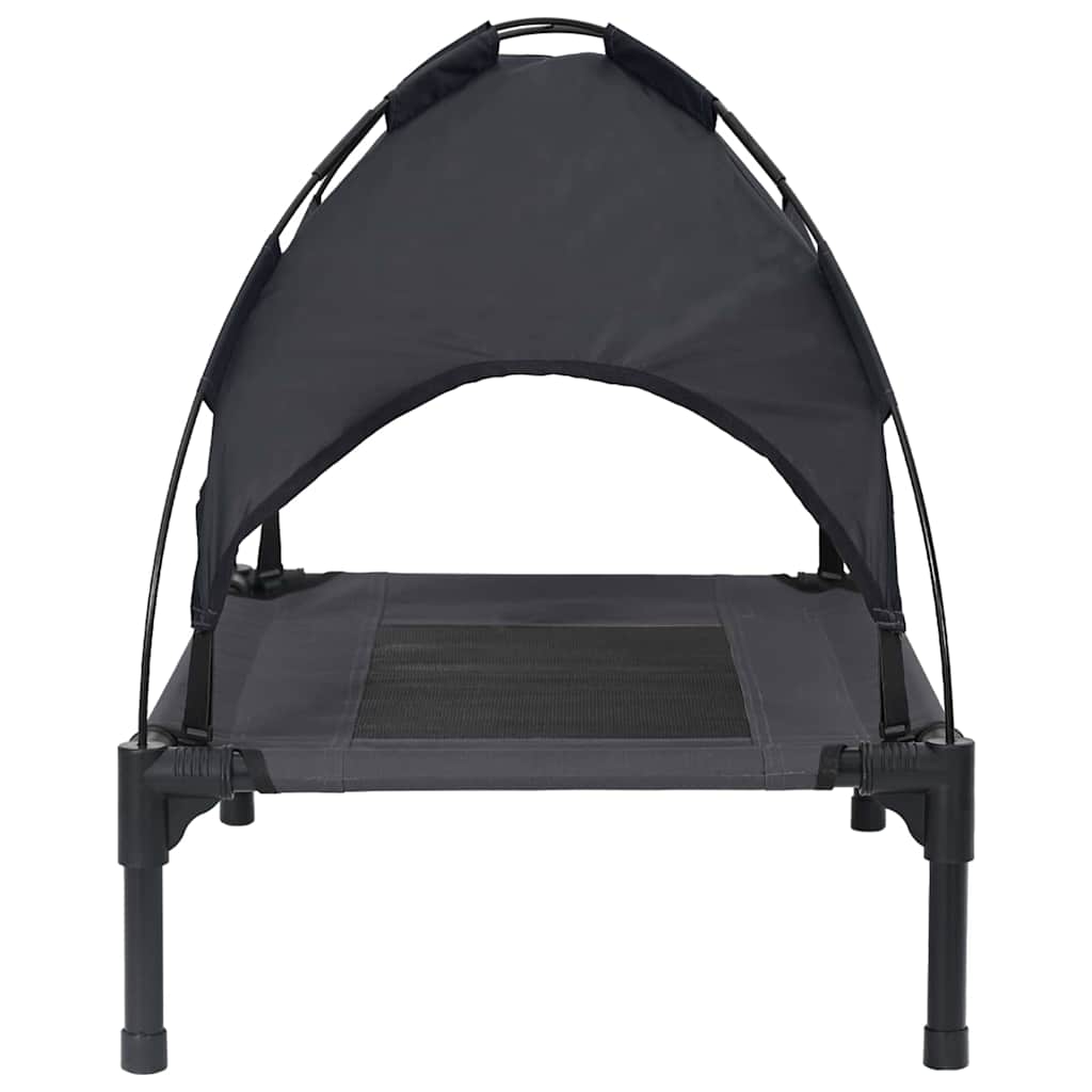 Dog Bed Folding Manual Black 62 x 48 x 61 cm Steel