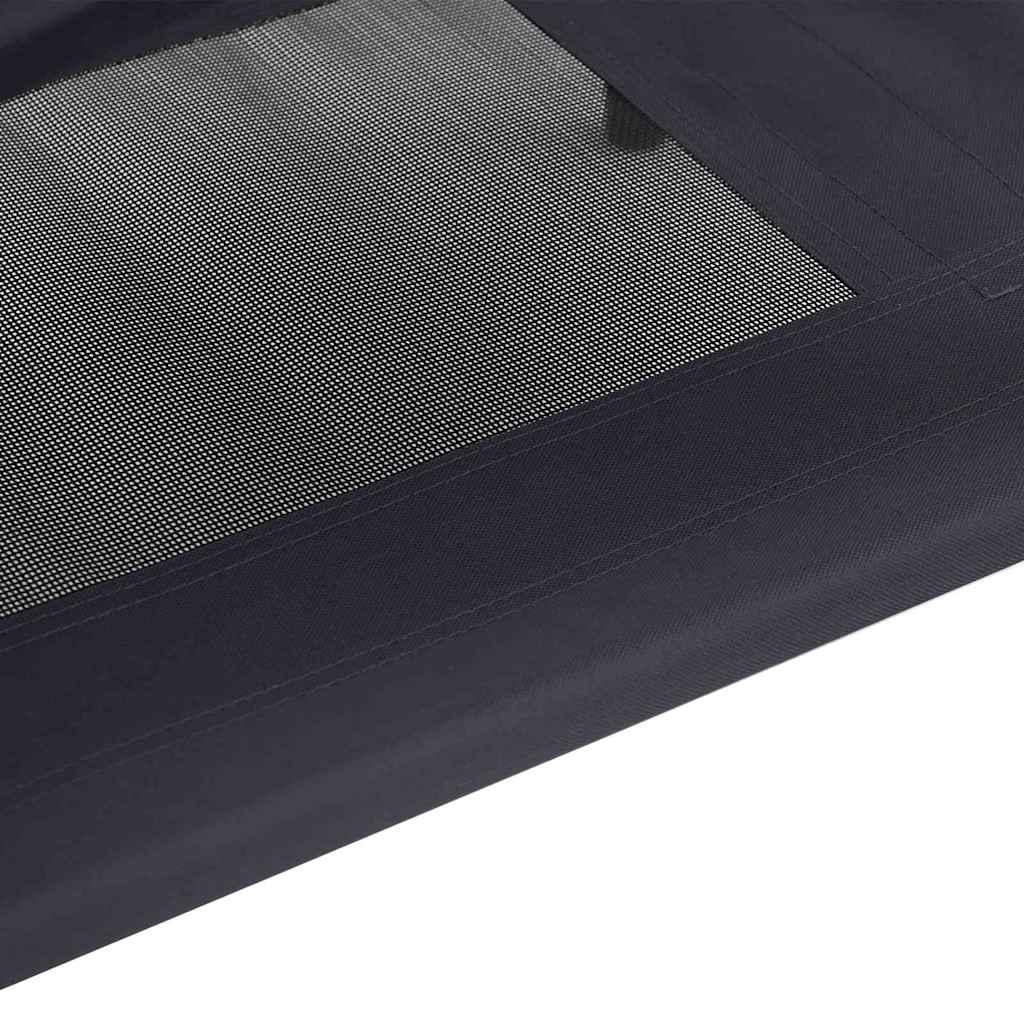 Dog Bed Folding Manual Black 76 x 62 x 70.5 cm Steel
