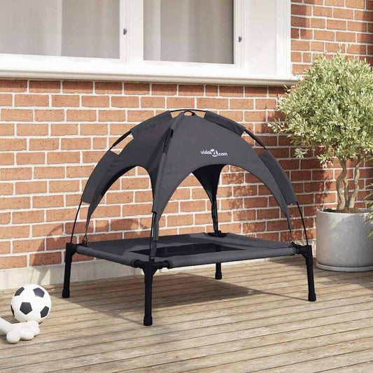 Dog Bed Folding Manual Black 76 x 62 x 70.5 cm Steel