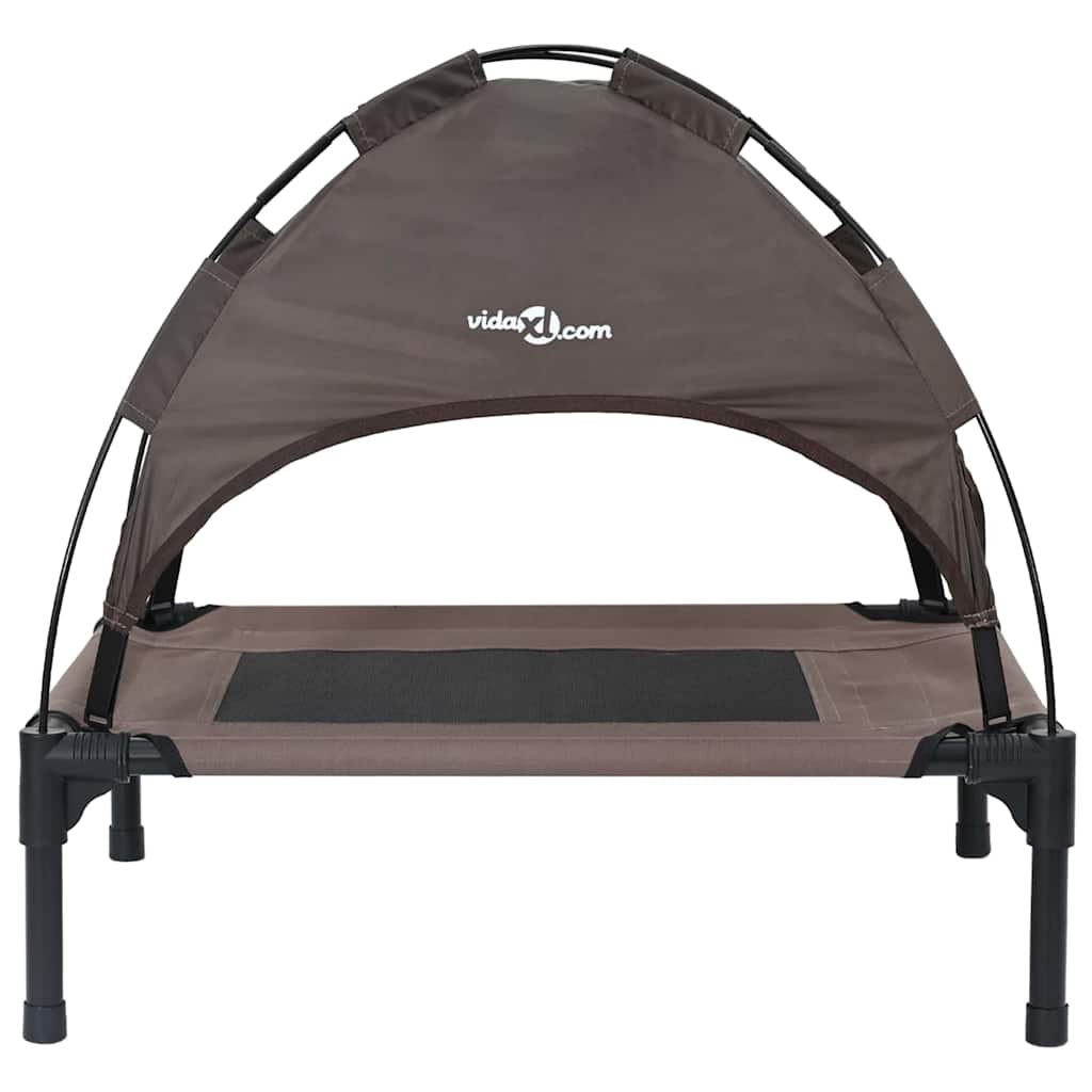 Dog Bed Folding Manual Brown 62 x 48 x 61 cm Steel