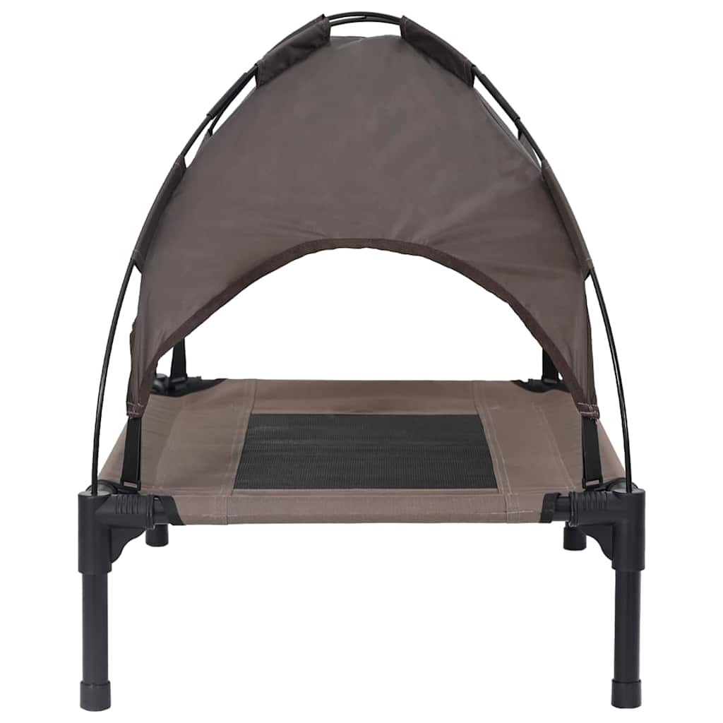 Dog Bed Folding Manual Brown 62 x 48 x 61 cm Steel