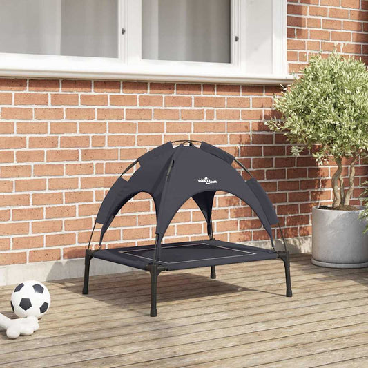 Dog Bed 63 x 49.5 x 60 cm Steel Black