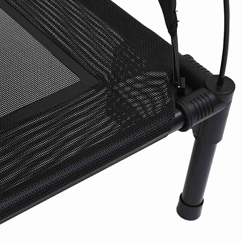 Dog Bed Folding Manual Black 90 x 81 x 80.5 cm Steel