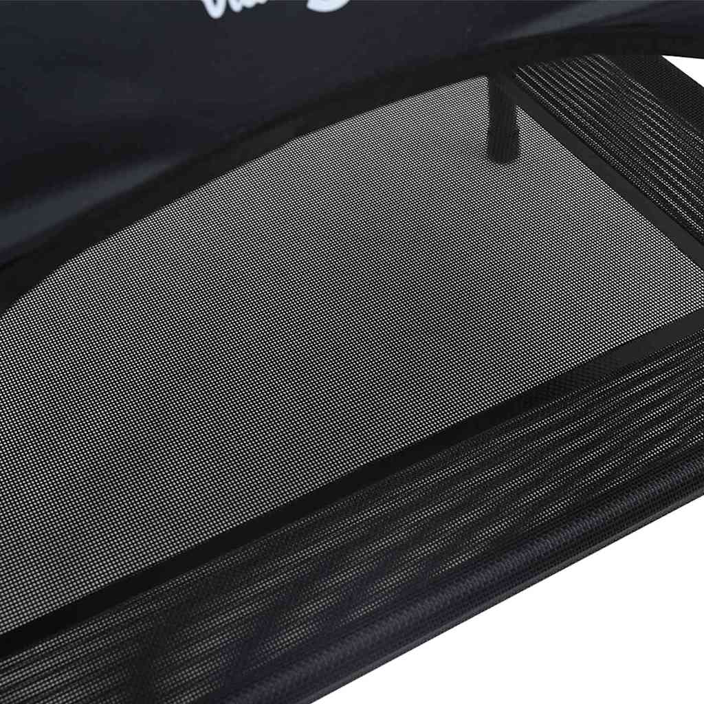 Dog Bed Folding Manual Black 104 x 86 x 84.5 cm Steel
