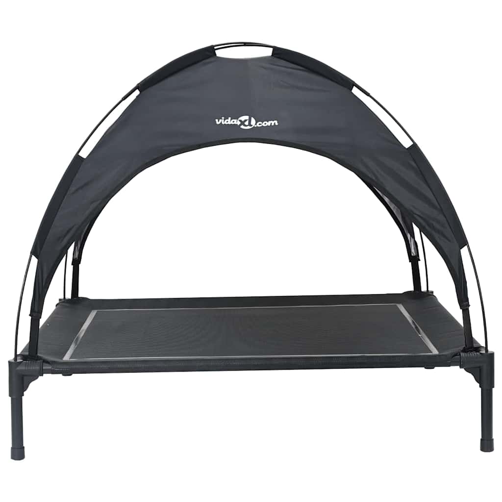 Dog Bed Folding Manual Black 104 x 86 x 84.5 cm Steel