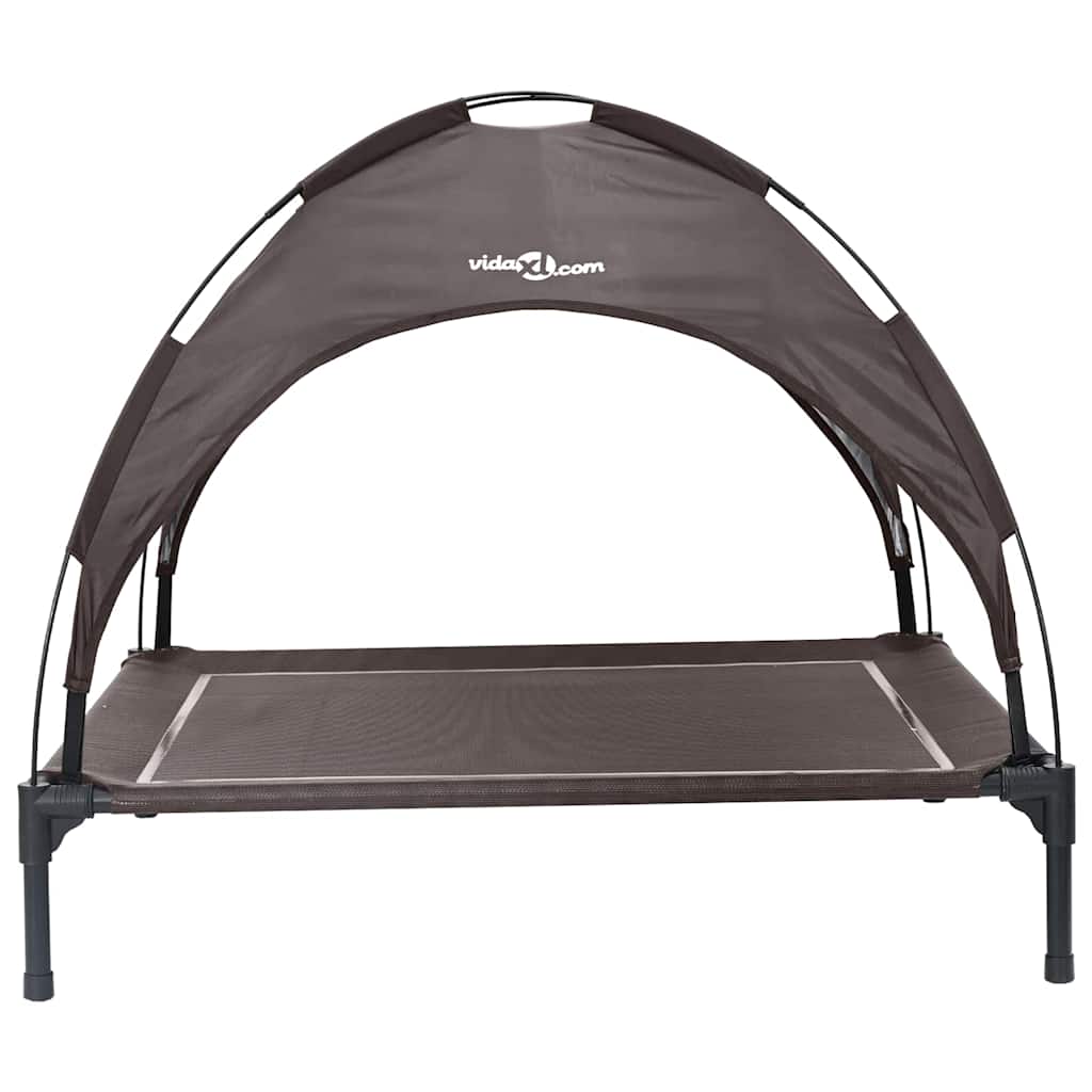 Dog Bed Folding Manual Brown 90 x 81 x 80.5 cm Steel