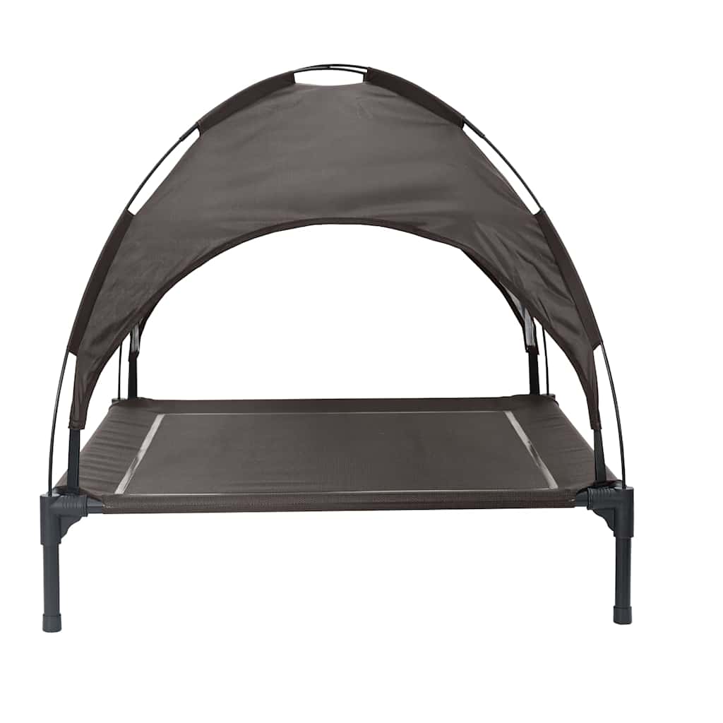 Dog Bed Folding Manual Brown 90 x 81 x 80.5 cm Steel