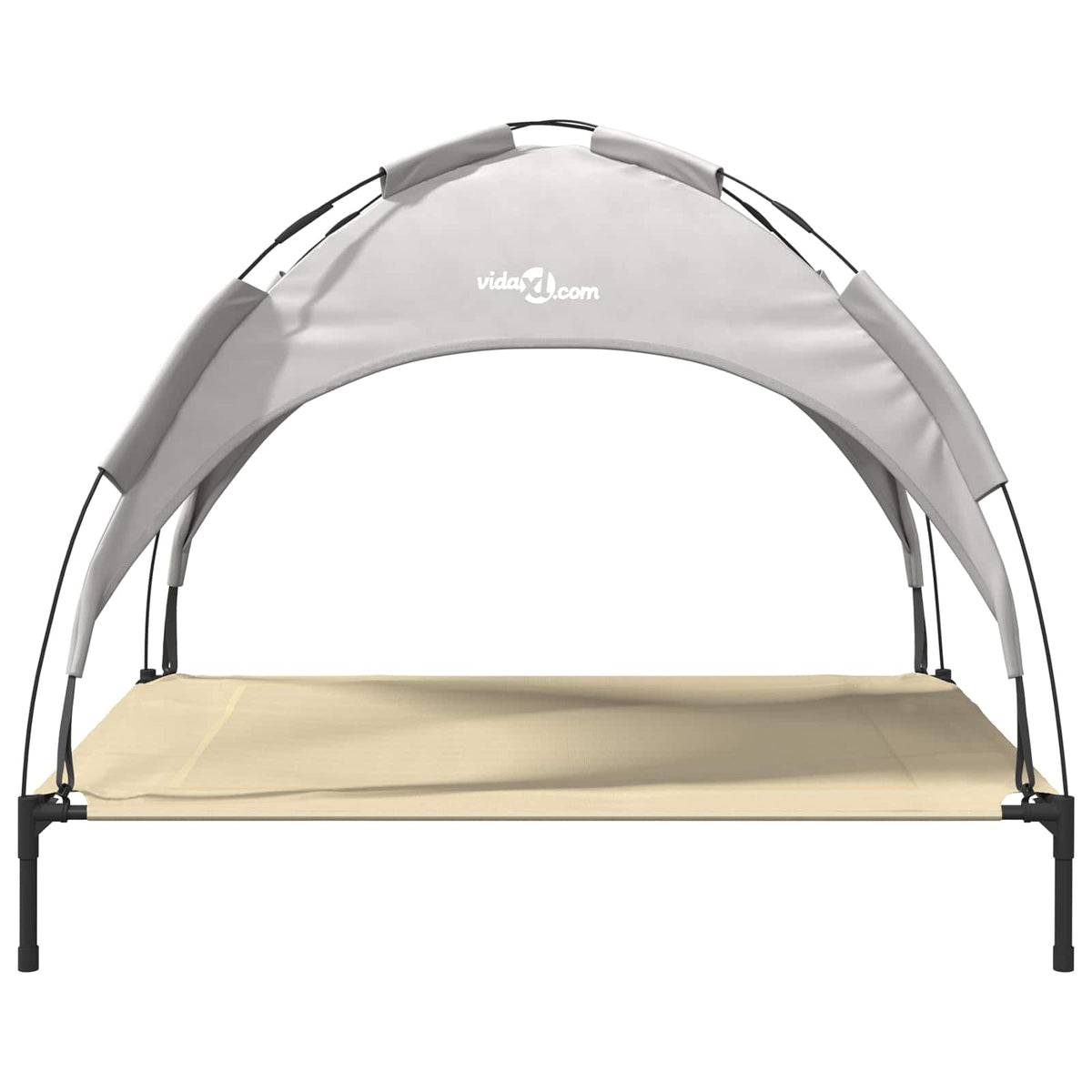 Dog Bed 104 x 86 x 84.5 cm Steel Silver Grey