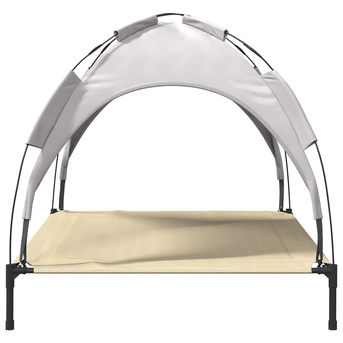 Dog Bed 104 x 86 x 84.5 cm Steel Silver Grey