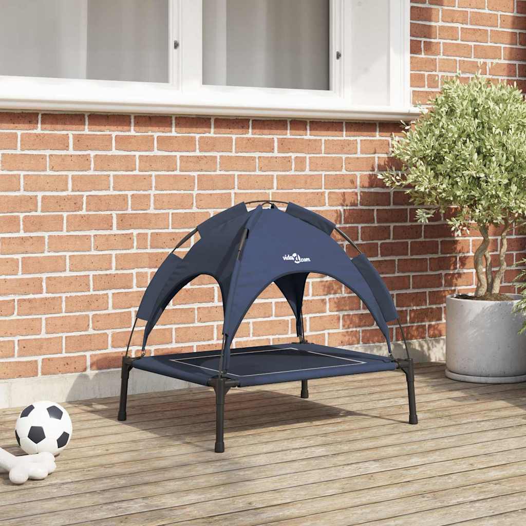 Dog Bed 63 x 49.5 x 60 cm Steel Navy Blue