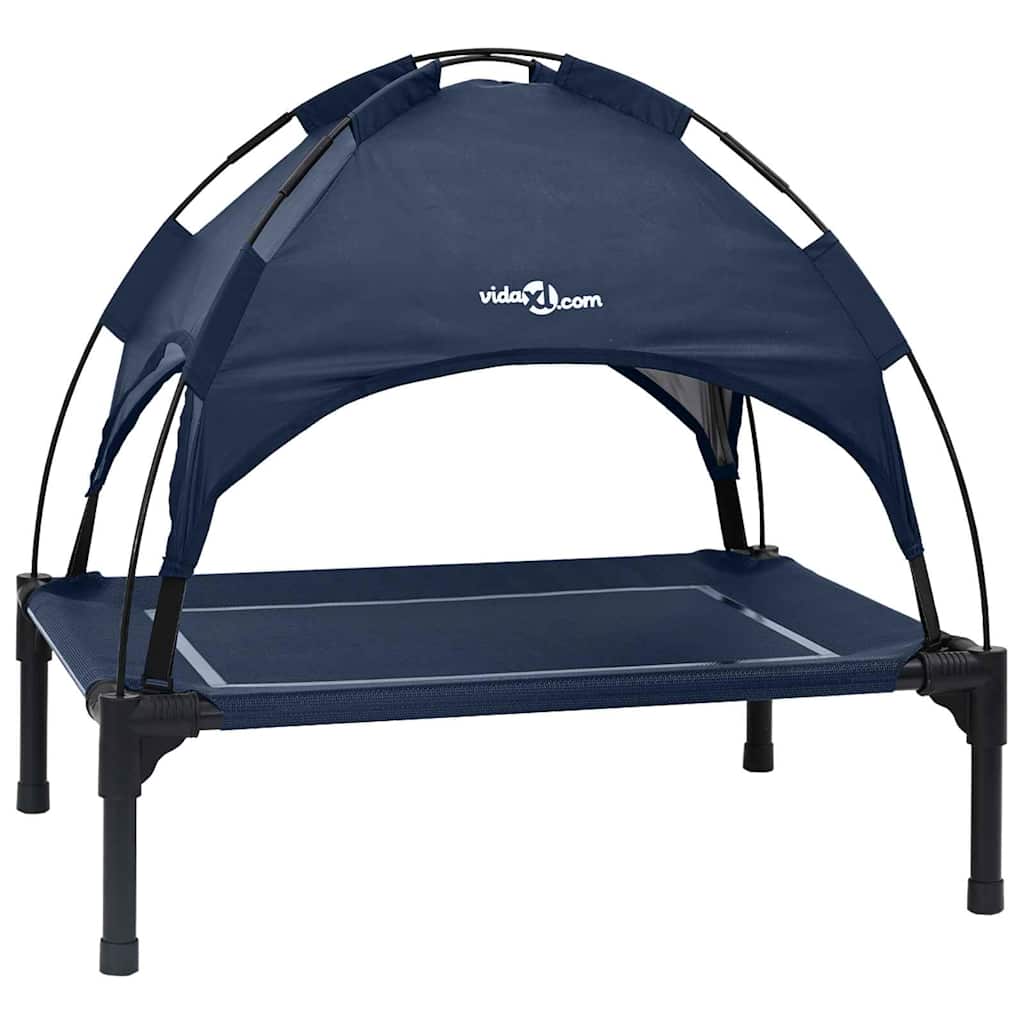 Dog Bed 63 x 49.5 x 60 cm Steel Navy Blue