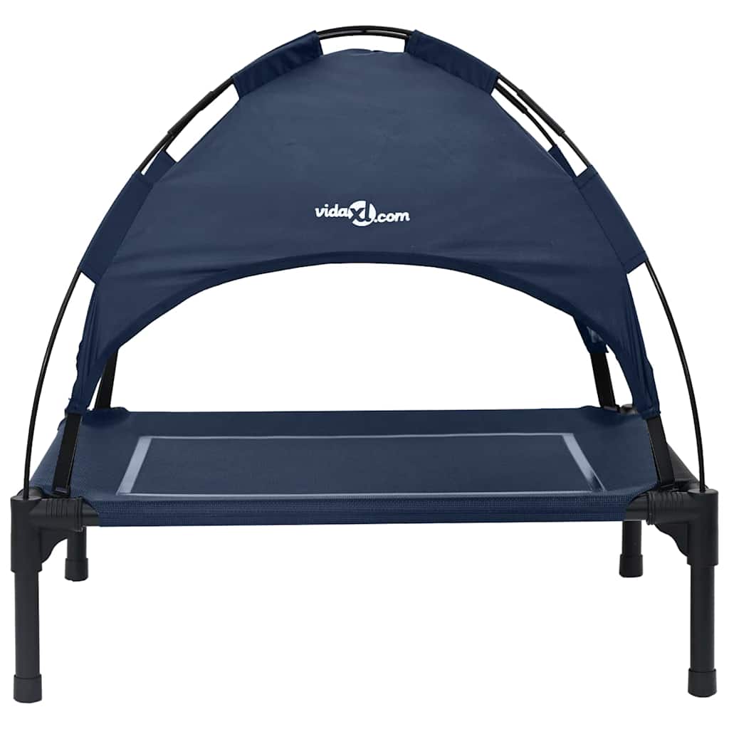 Dog Bed 63 x 49.5 x 60 cm Steel Navy Blue
