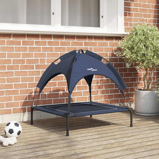 Dog Bed 71 x 64 x 71 cm Steel Navy Blue