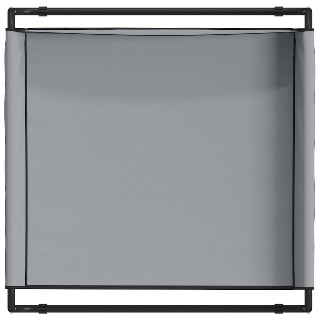 Dog Bed Folding Manual Light Grey 57 x 57 x 24 cm Steel