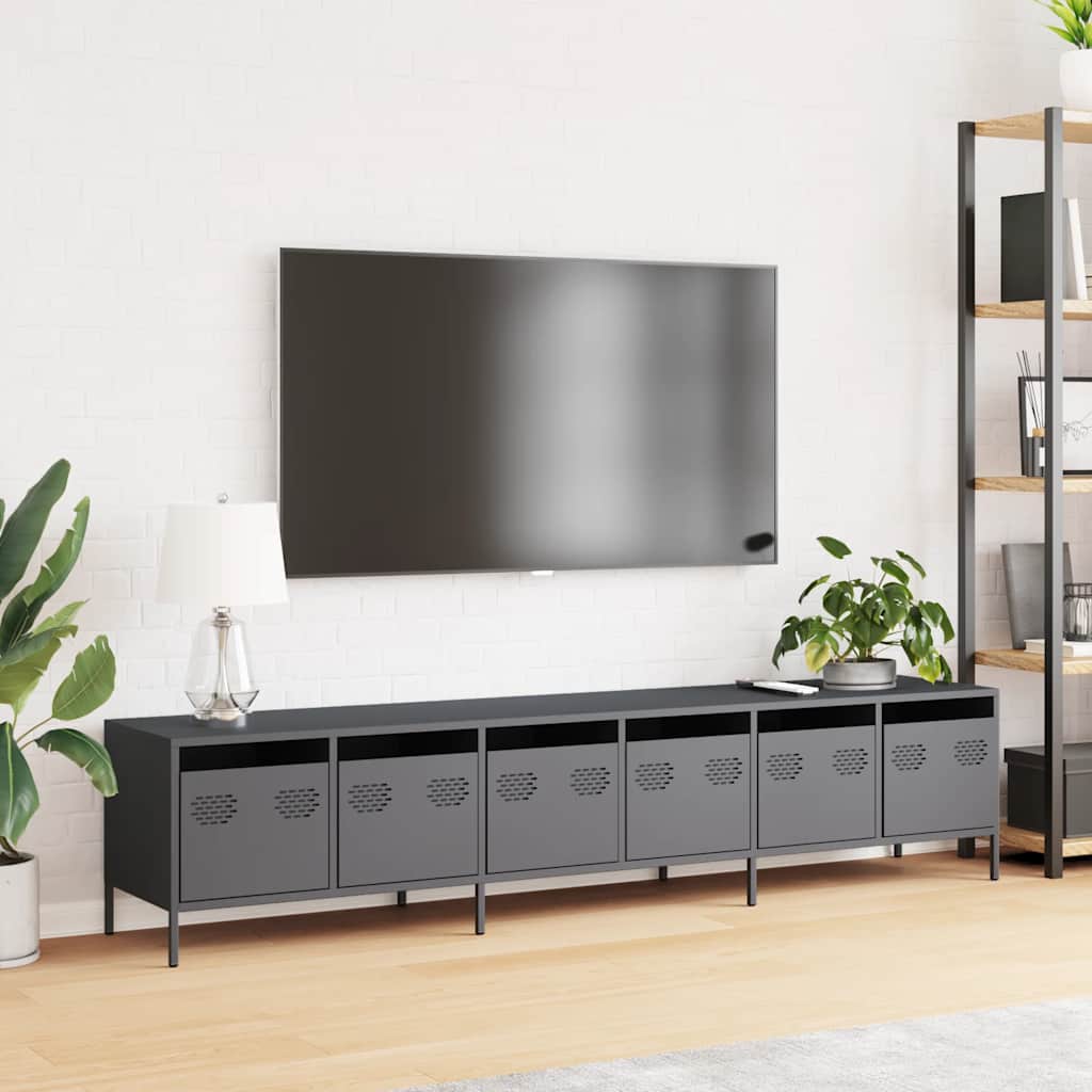 TV Cabinet Anthracite 202x39x43.5 cm Cold-rolled Steel