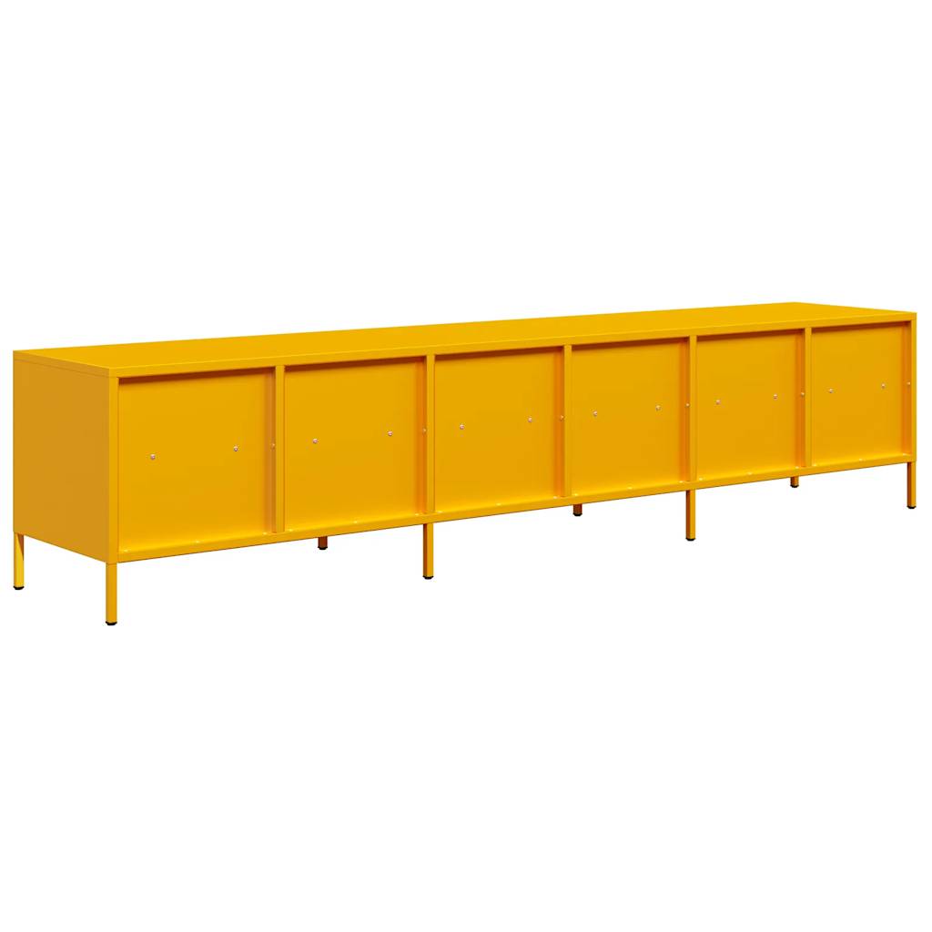 TV Cabinet Mustard Yellow 202x39x43,5 cm Cold-rolled Steel