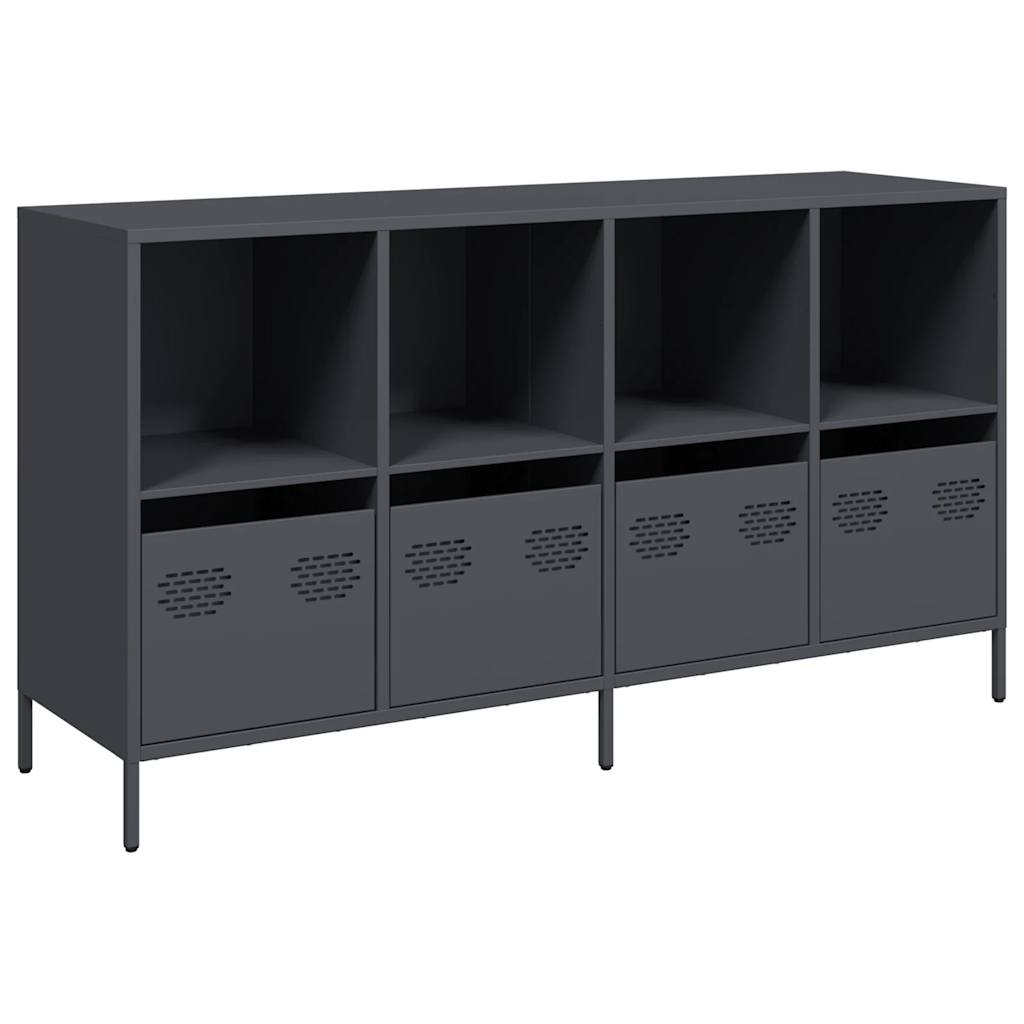 vidaXL Sideboard Anthracite 135x39x73.5 cm Cold-rolled Steel