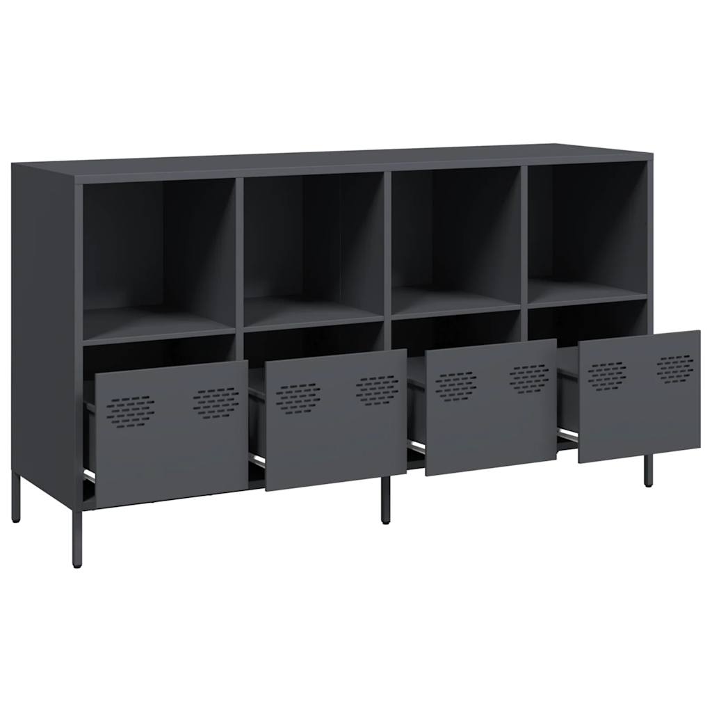 vidaXL Sideboard Anthracite 135x39x73.5 cm Cold-rolled Steel