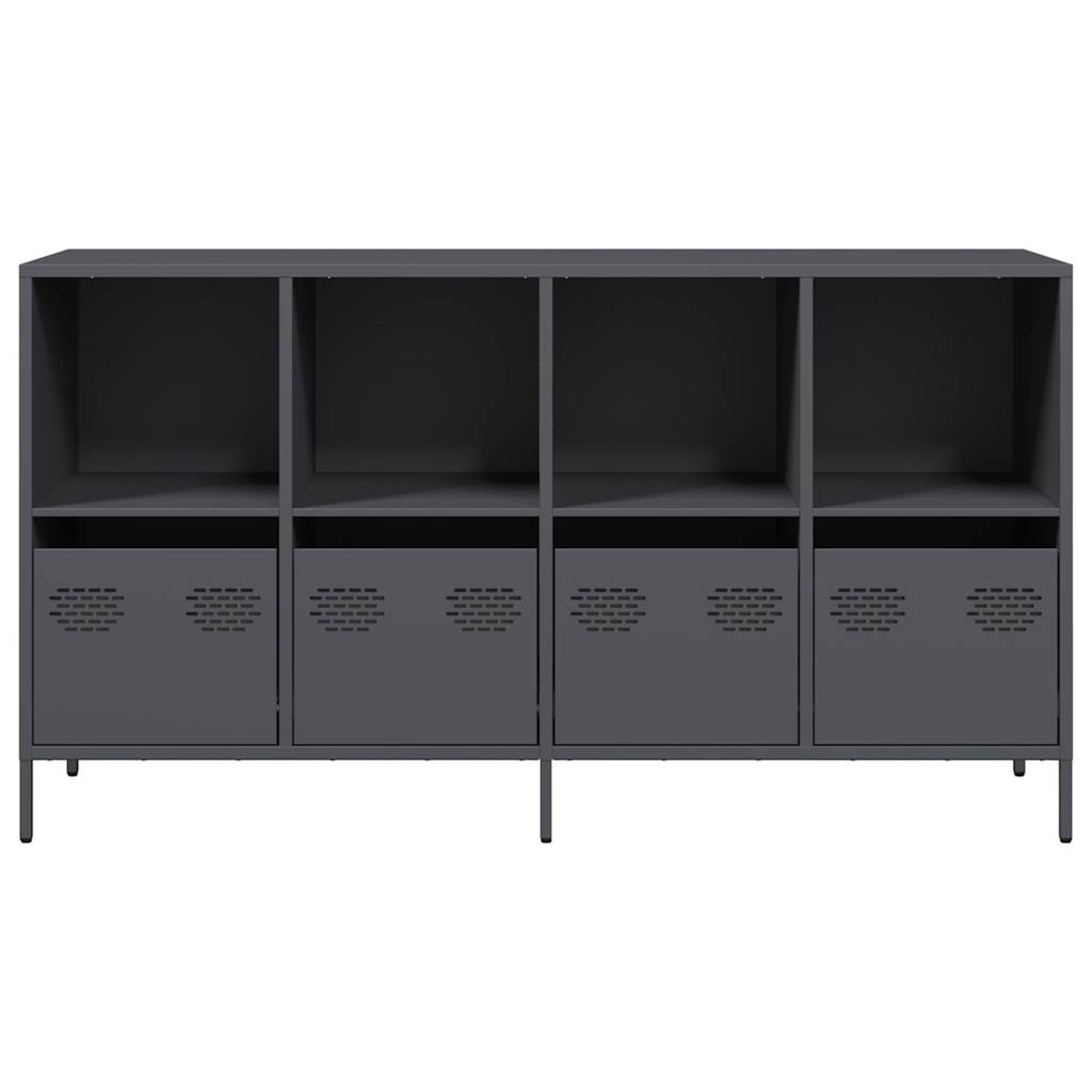 vidaXL Sideboard Anthracite 135x39x73.5 cm Cold-rolled Steel