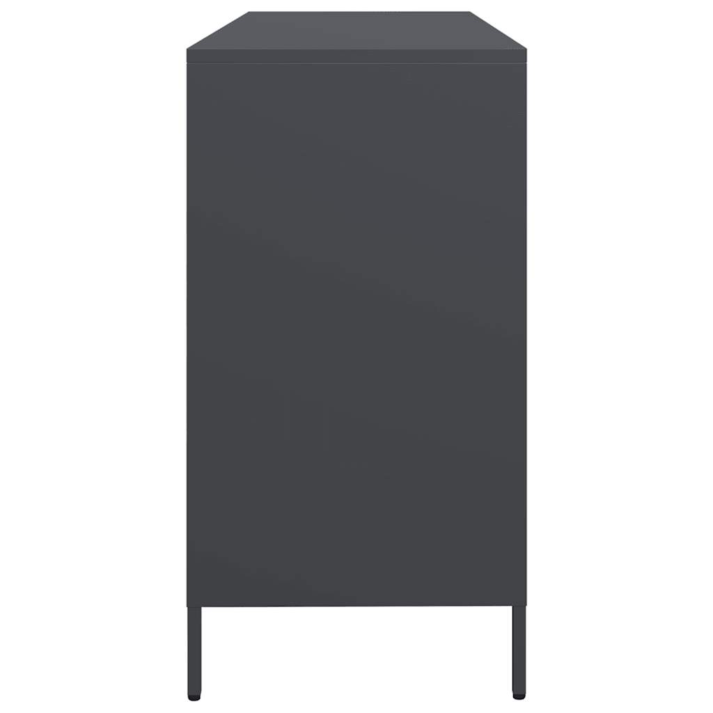 vidaXL Sideboard Anthracite 135x39x73.5 cm Cold-rolled Steel