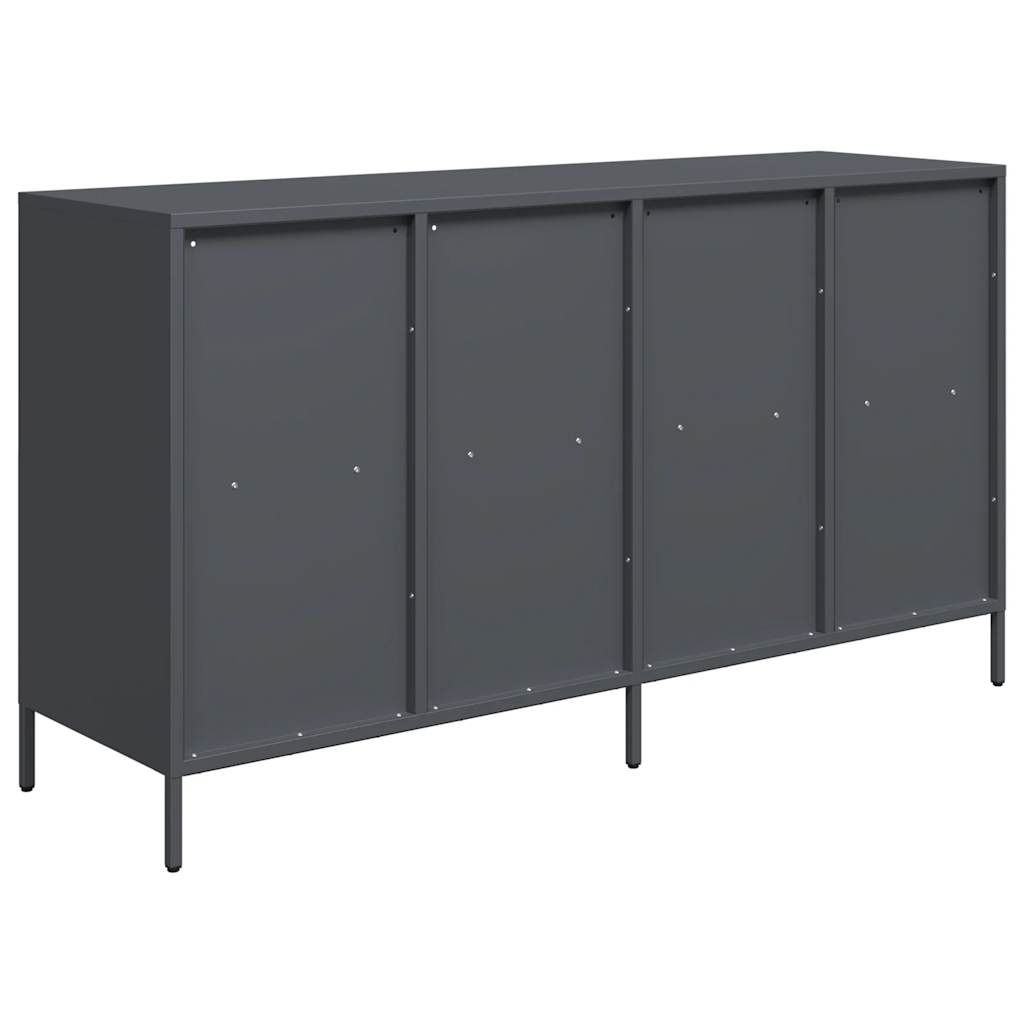 vidaXL Sideboard Anthracite 135x39x73.5 cm Cold-rolled Steel