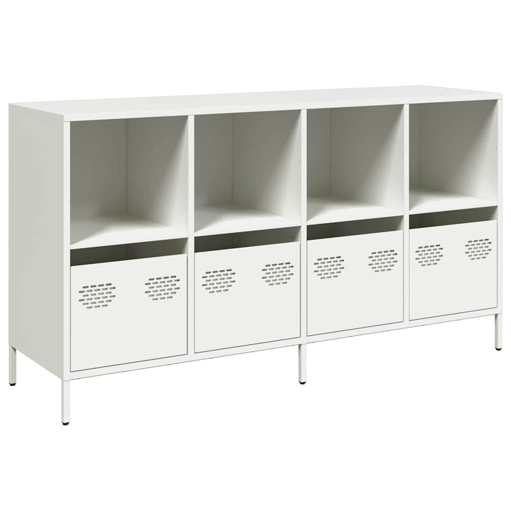 vidaXL Sideboard White 135x39x73.5 cm Cold-rolled Steel