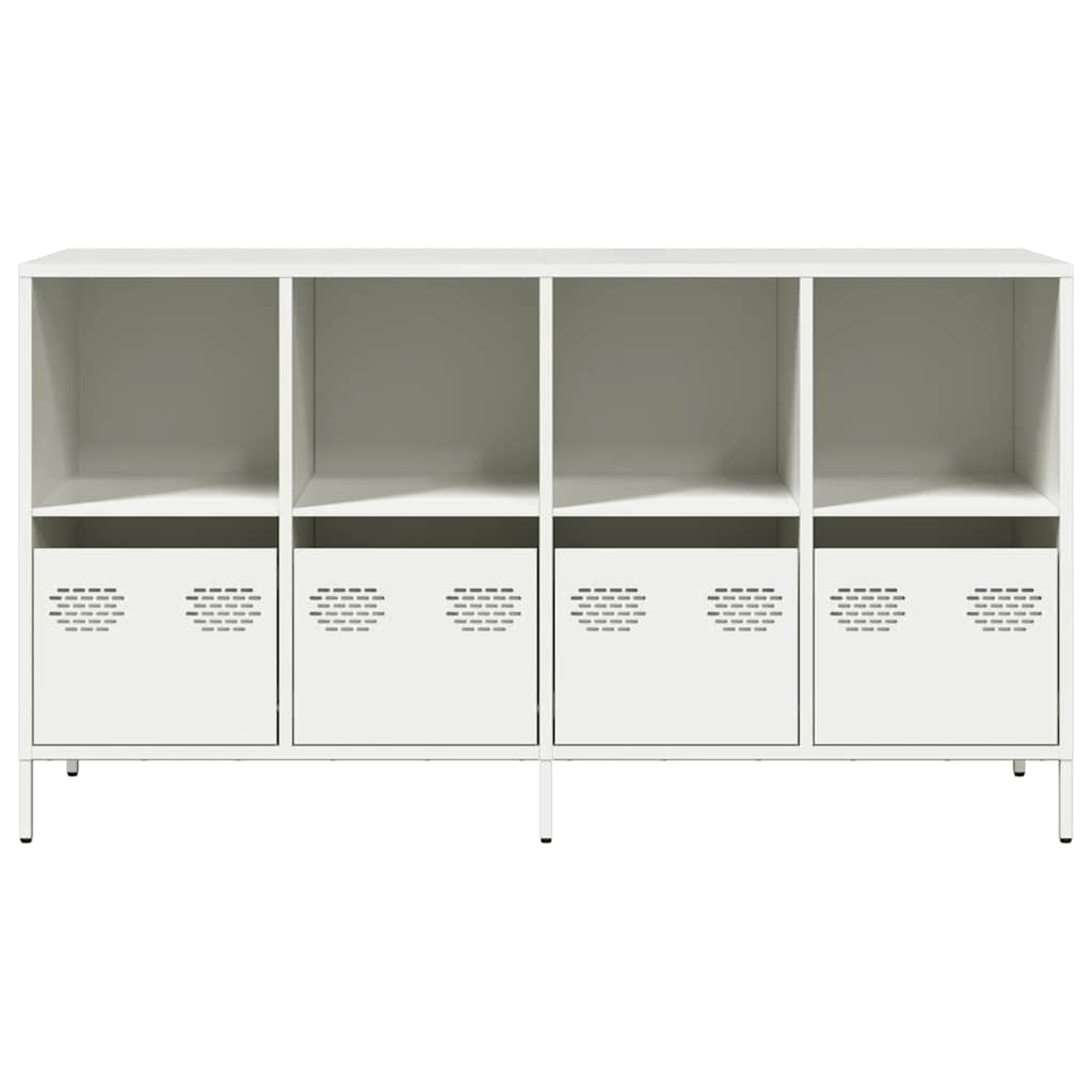 vidaXL Sideboard White 135x39x73.5 cm Cold-rolled Steel