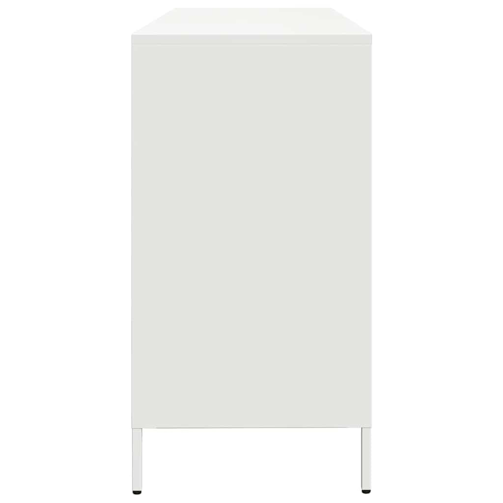 vidaXL Sideboard White 135x39x73.5 cm Cold-rolled Steel