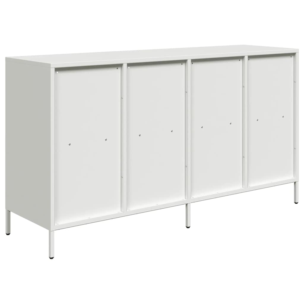 vidaXL Sideboard White 135x39x73.5 cm Cold-rolled Steel