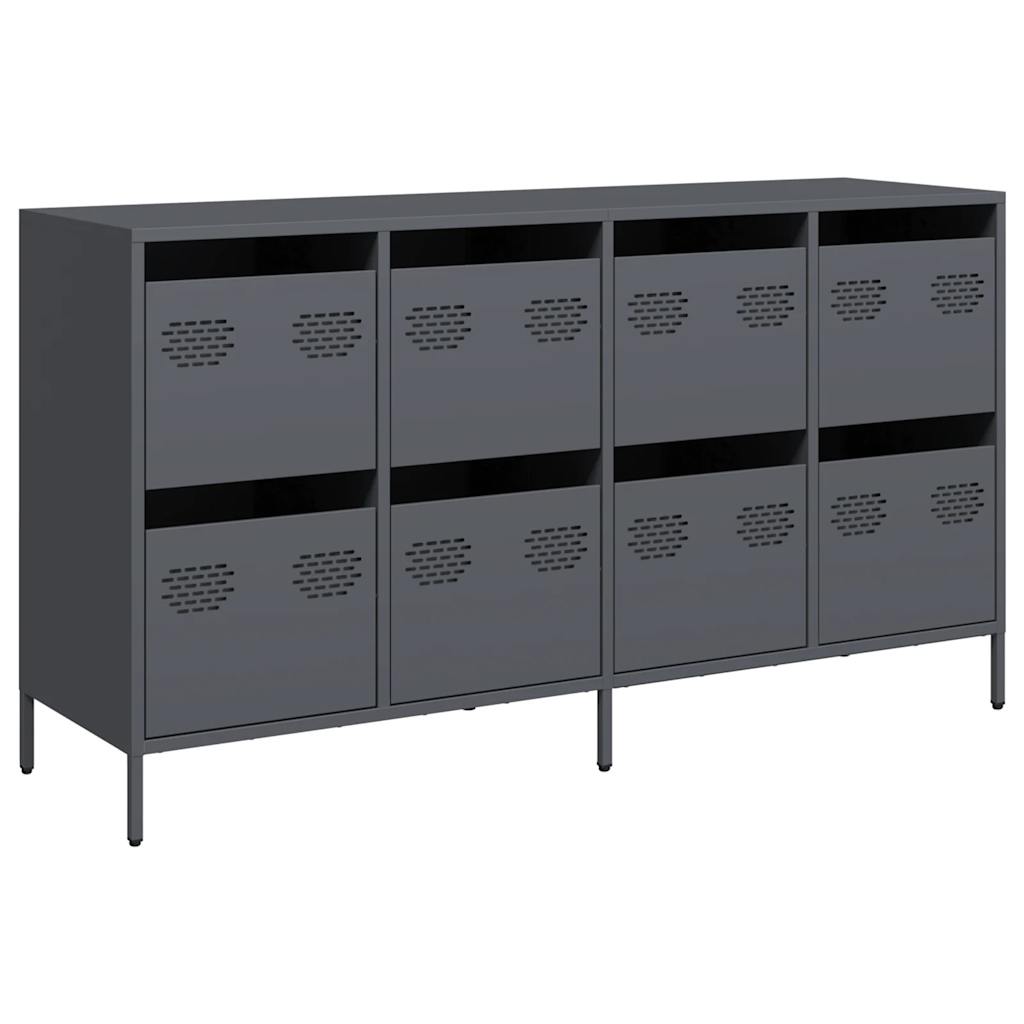 vidaXL Sideboard Anthracite 135x39x73.5 cm Cold-rolled Steel