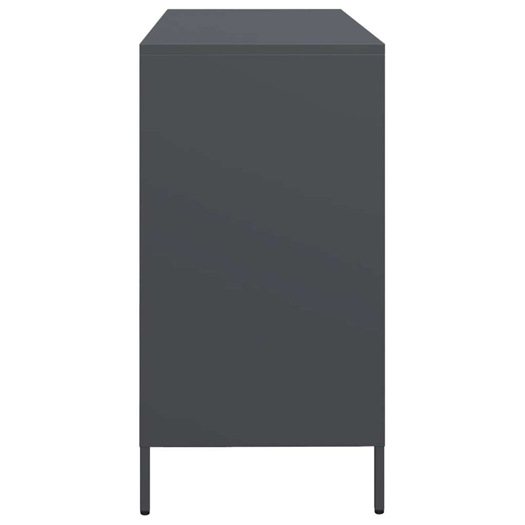 vidaXL Sideboard Anthracite 135x39x73.5 cm Cold-rolled Steel